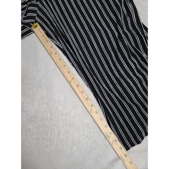 Torrid Jumpsuit Size 14/16 black/white striped Cropped Beachy Office work wear - Picture 3 of 6